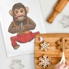 Azeeda 'Vintage Creepy Monkey Toy' White Cotton Tea Towel/Dish Cloth