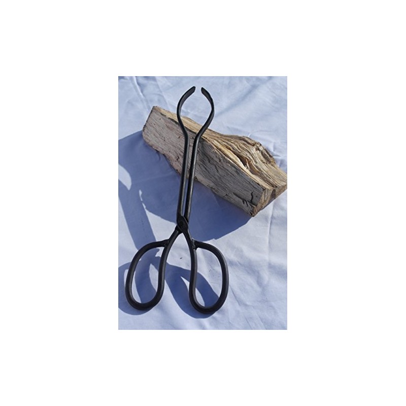 Garden Trading Cast Iron Fire Tongs, Black, 36cm (L) x