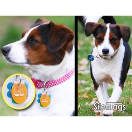 SilenTags Pet Tag Silencer Clip It On, Jingle's Gone! -Clear