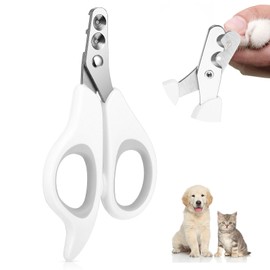 Cat Nail Clippers with Circular Cut Hole, Dogs Pets Nail Clippers & Trimmers Puppy Nail Clippers Cat Claw Trimmer with Safety Guard -Avoid Over Cutting Pet Nail Clippers for Novice Pet Families
