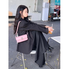 LA FESTIN Leather Wallets for Women - Adjustable Strap - Designer Handbags for Women - Satchel Purses for Women, pink