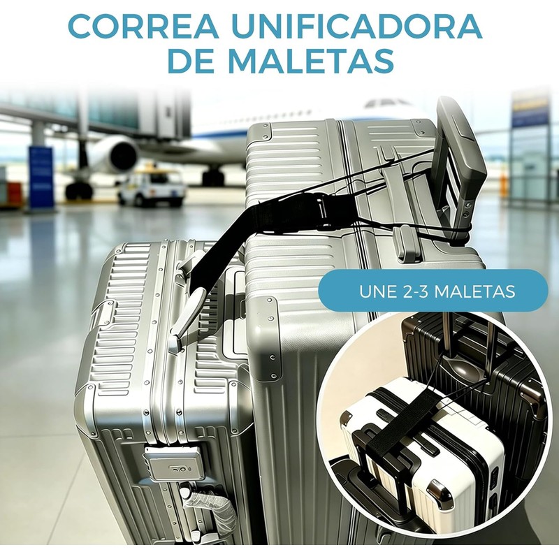 Mythya Correas de Equipaje, Correas de Equipaje para Veliz, TSA