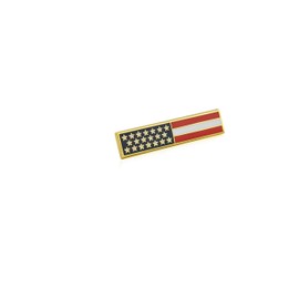 TECH118 American Flag Uniform Pin For Police and Firefighters