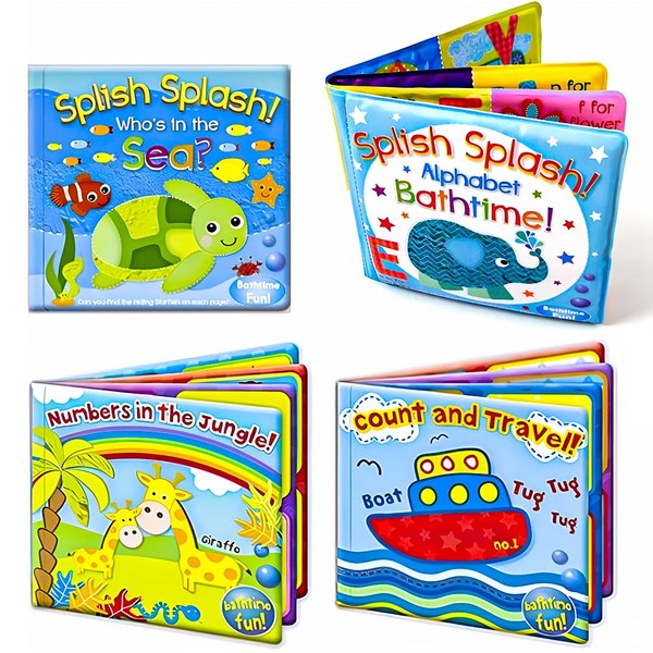 Zopper | Baby Bath Books First Words ABC Letters &
