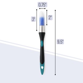 Bates Trim Brush, 0.75-Inch, Small Paint Brush, Trim Brushes for Painting, Blue-Black