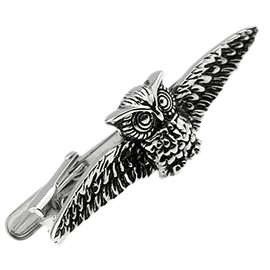 フクロウ ネクタイピン タイバー タイピン n02399