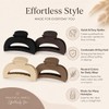 4 Pcs Flat Claw Clips for Women, Matte Hair Clips