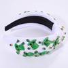 boderier St.Patrick's Day Headband for Women Green Irish Top Hat