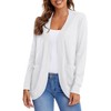 Urban CoCo Womens' Long Sleeve Knit Sweater Cardigans Curved Hem