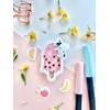 Boba Ice Cream Waterproof Sticker Pack for Water bottle, Laptop,