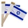 TSMD Israel Stick Flag Israeli Small Mini Hand Held Flags,5x8