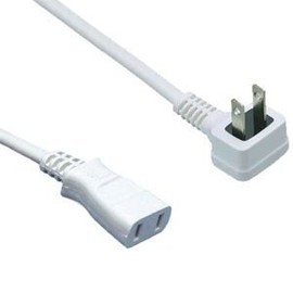 Seowa Denko T-21PKL L Type Plug Extension Cord for High Watts, 1 Port, 3.3 ft (1 m), White