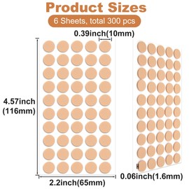 HINZIC 300pcs Earring Support Patches, Self-Adhesive Waterproof Earring Backs Earlobe Lifter, Non-Irritating Ear Lobe Lifting Pad Stickers Replacement for Supporting Heavy Earrings Studs Brooches