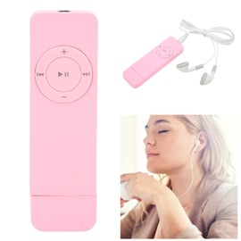 MP3 Player, Music Player with Lossless Sound, Supports Memory Card Expansion Up to 64 GB, for Walkman, Students, Running, Travel(Pink)