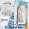 Pack of 4 Vacuum Bags for Hanging, Hanging Clothes Bags