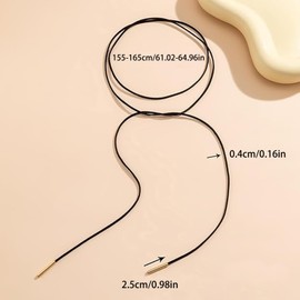 fKiZanthene Black Choker Necklace, Black Gothic Choker Necklace, Velvet Bow Choker with Gold Tube, Adjustable Women's Choker for Parties Themed Events