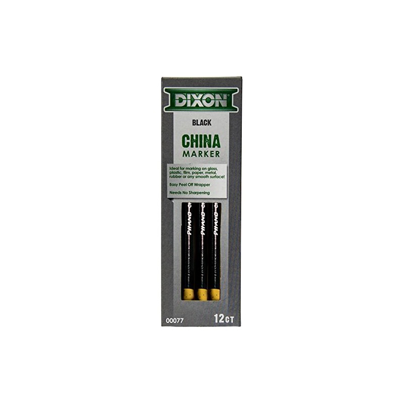 Dixon Marker China Black Phano n k, pack of 12
