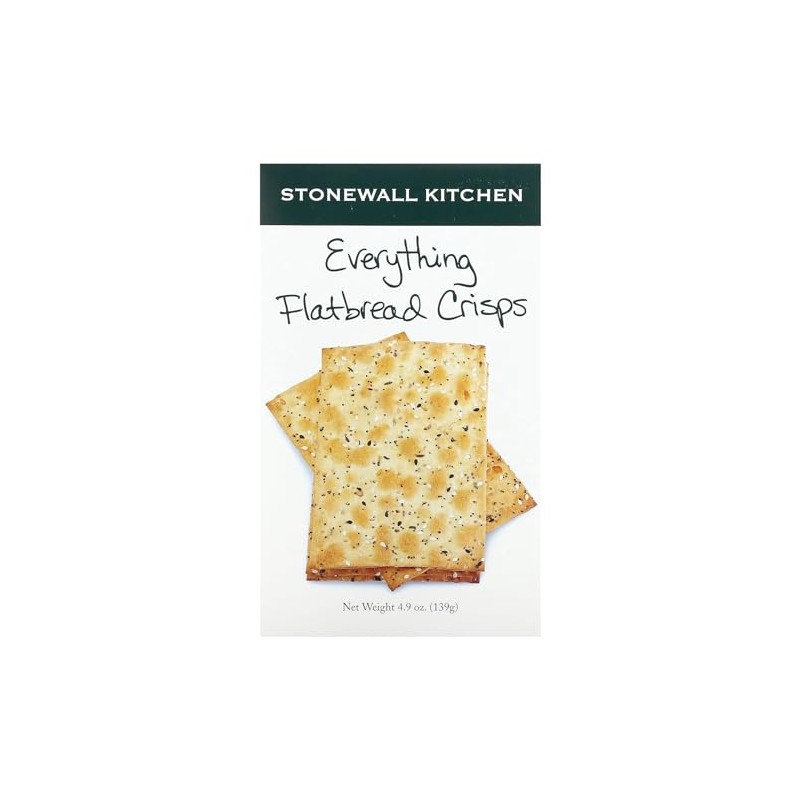 Stonewall Kitchen Everything Flatbread Crisps, 4.9 Ounce