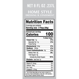 Dorothy Lynch Dressing | Sweet & Spicy | Thick & Creamy | Salads, Dips, Sauces, & Marinades | French Style Condiment | Tangy | Gluten Free | No Trans Fat | USA Made (Home Style, 8 oz (2 Pack))