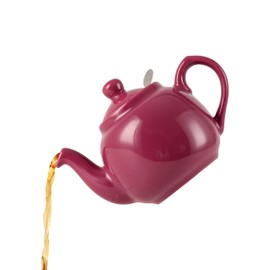 London Pottery Farmhouse Teapot with Infuser, Ceramic, Carmine, 2 Cup (600 ml) [Parallel Imported Product]