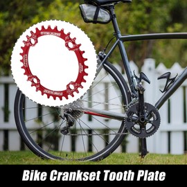 X AUTOHAUX 32 Teeth 104mm Bicycle Wide Chainring Crankset Tooth Plate Red