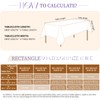 12 Pack White Tablecloths for 8 Foot Rectangle Tables 60