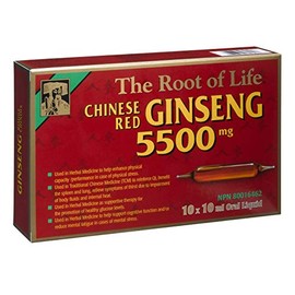 Chinese Red Ginseng 5500 Mg Ampoules, 10 Count