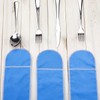 Weewooday Silver Storage Bags Anti Tarnish Silverware Sleeves Blue Flatware
