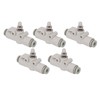 5PCS Throttle Valve Straight Through PVC Regulating Valve Pneumatic Fittings