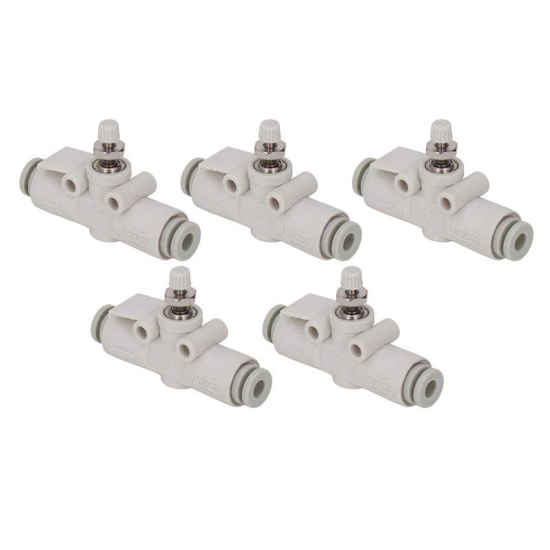 5PCS Throttle Valve Straight Through PVC Regulating Valve Pneumatic Fittings
