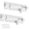 Bivethoi 2 PCS 3 Inch Barrel Bolt Latch White Door