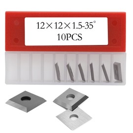 12mm Square Carbide Inserts Cutters Knives Blades 12×12×1.5mm-35°for Woodworking Spiral/Helical Planer Cutter Head or Lathe Turning 10pcs
