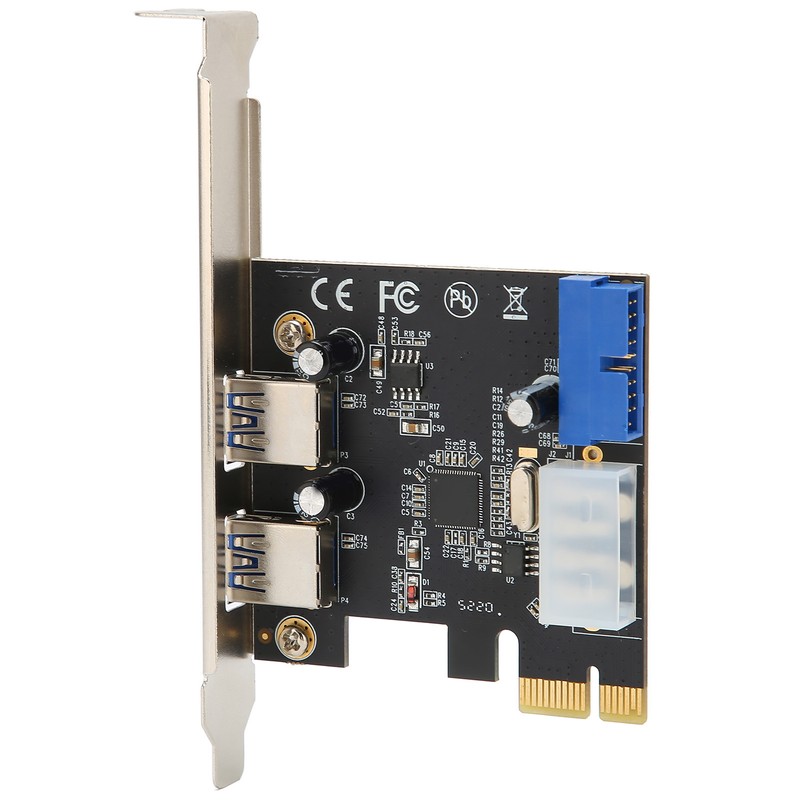 PCIE to USB3.0 Expansion Card 2 Ports High Speed Stable