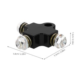 Cabilock Aluminium Alloy Brake Line Tee Adapter Way Connector for Off Road Vehicles Enhanced Brake Oil Distribution for Motorcycles Atvs Go Karts and Dirt Bikes with Reliable Control