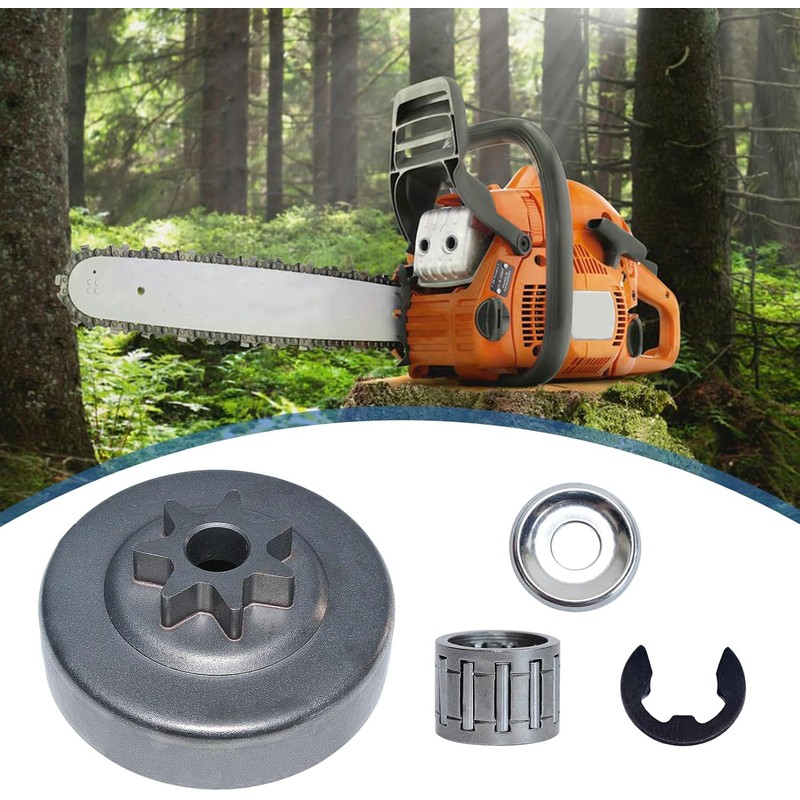 AUMEL 3/8" 7T Cluch Drum Sprocket Bearing Washer Clip Kit