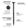 CAMO 5/16" Ledger + Multi-Ply Flat Head Structural Screw -