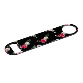 Vintage Flower Pattern Powder Coated Steel Bottle Opener
