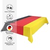 BEAUTEX Oilcloth Tablecloth, Germany Flag, Flag, Wipe-Clean Garden Tablecloth, Round,