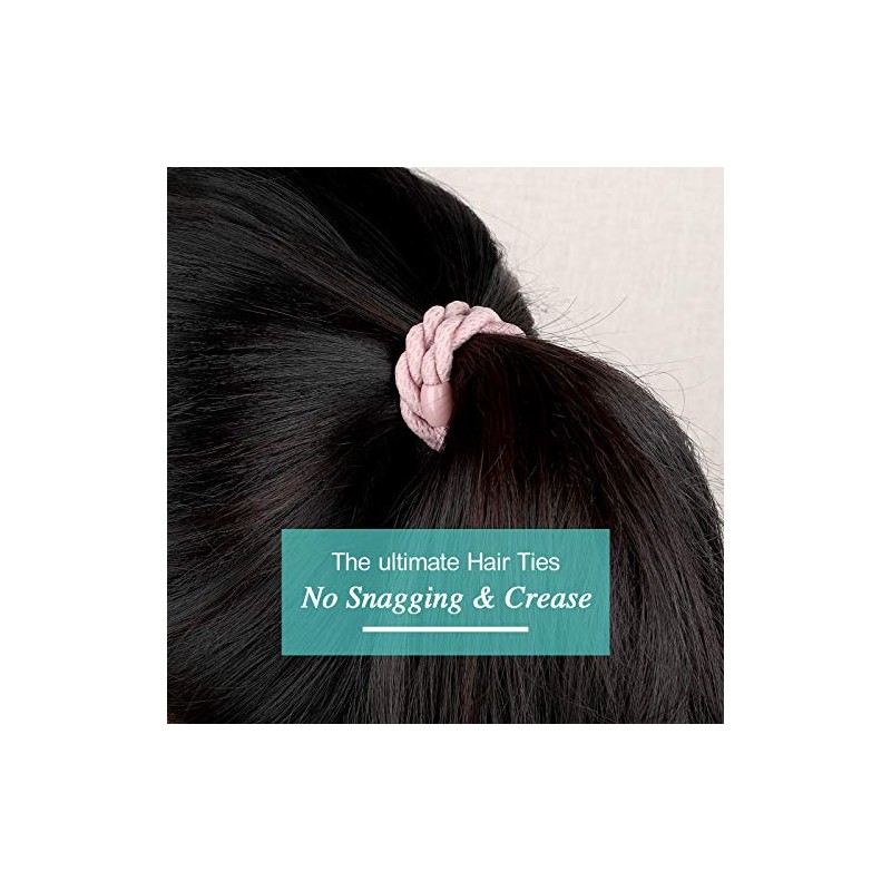 12-Pack Braided Hair Ties for Thick Hair, Classic Mix