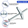 1/8" x 2" Toggle Bolts and Wing Nut- Spring Toggle
