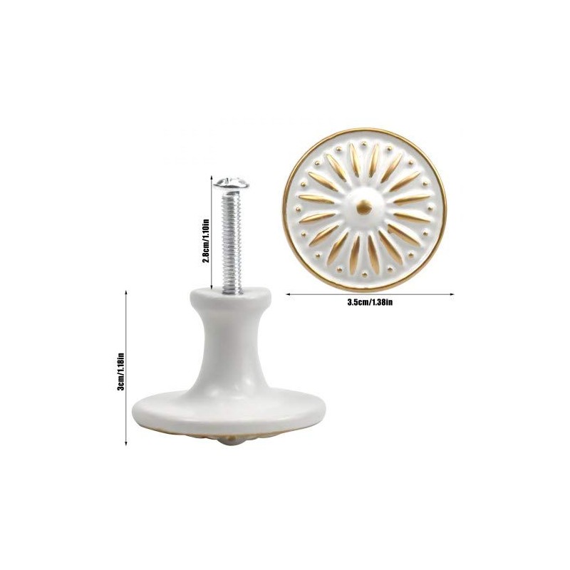 AvoDovA 10PCS Kitchen Cabinet Knobs Drawer Pulls Ideal Door Knobs