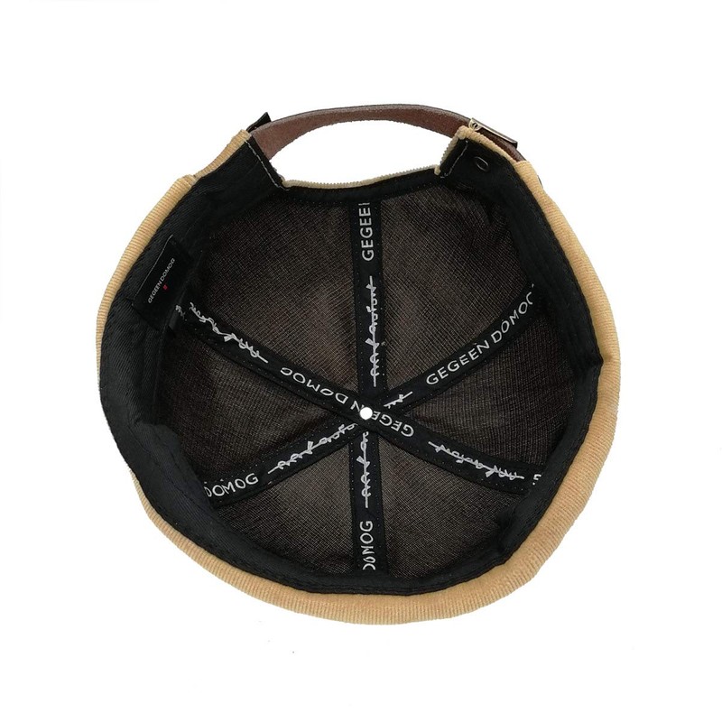 Jerague - Gorros sin bordes, ajustable, hebilla de piel, informal,