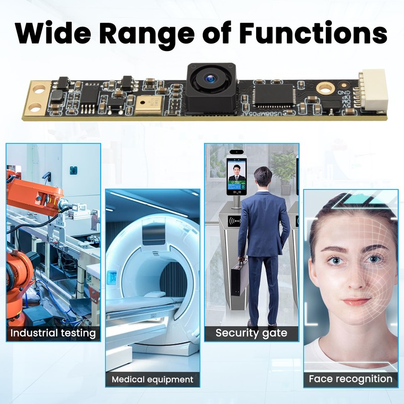 IFWATER 30fps USB Camera 8MP 3D Printer Camera 64 Degree