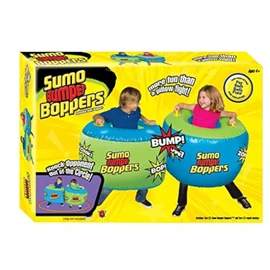 Big Time Toys Sumo Bumper Boppers Belly Bumper Toy, Set of 2 with 2 Repair Patches, Kids get Active and Silly, Air inflated Fun, More Fun Than a Pillow Fight, Great for Agility-Balance-Coordination
