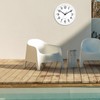Caysie 16 Inch Sealed Large Outdoor Clock Waterproof, Silent Battery