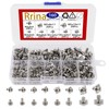 Rrina 160Pcs M3 M3.5 M4 M5 Terminal Block Screws Assortment