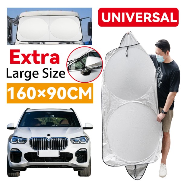Unbranded Foldable Car Sun Shade Large Windshield Visor UV Block