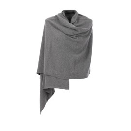 MAPIMANIA - Cashmere Stole for Women Winter Made in Italy 220 x 80 cm Elegant Wool Cashmere Scarf Maxi Scarf Ceremony Shawl, Medium Grey