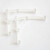 Valance Clips 4pcs 3.5" (89mm) Plastic Clear Color Curved Panel