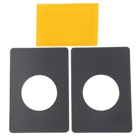 RiseDirectly Matte Black Door Knob Reinforcement Plate 2 Pcs Stalinless Steel Door Handle Fixing Cover Heavy Duty Doors Knob/Lever/Deadbolt Covers Plates Filler Repair Kit Backplate Doors Lock Repair